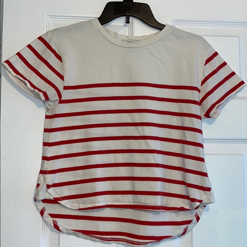 red and white forever 21 crop top